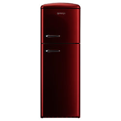 Gorenje Rf60309OR Freestanding Fridge Freezer, A++ Energy Rating, Right-Hand Hinge, 60cm Wide, Burgundy Red
